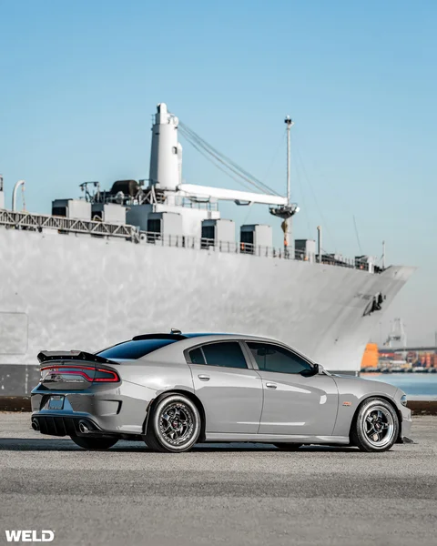 Destroyer grey dodge charger 392 hemi weld ventura beadlock drag racing wheels h