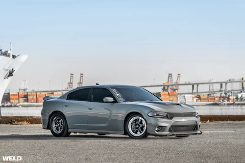 Destroyer grey dodge charger 392 hemi weld ventura beadlock drag racing wheels k