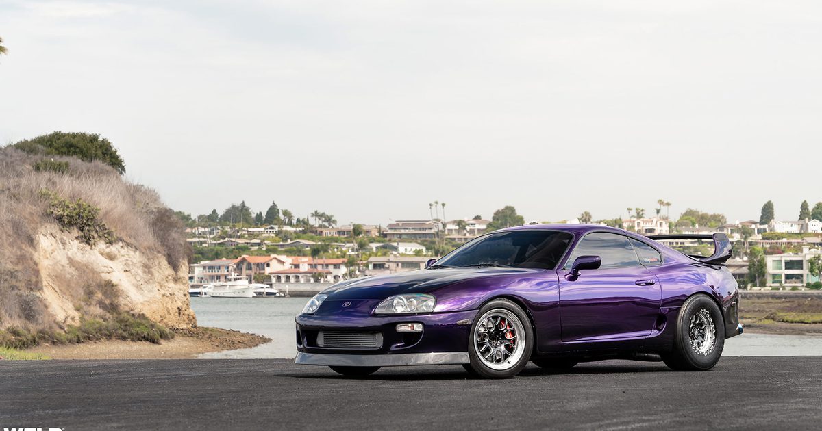 Midnight Racing Supra Rims Midnight Purple Toyota Supra MKIV - WELD S77… | WELD Racing Wheels