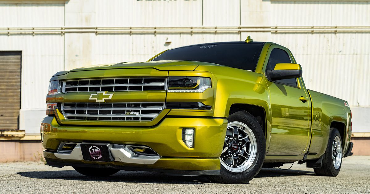 Z71 Racing Rims Green Chevy Silverado Z71 - Weld Ventura 6 | WELD Racing Wheels