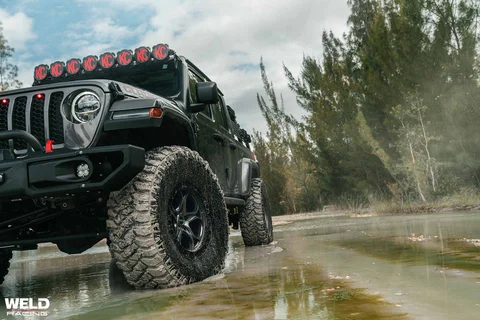 Weld offroad jeep gladiator ledge wheels satin gunmetal h