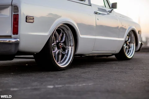 White chevy blazer 22 inch weld wheels laguna black rims a