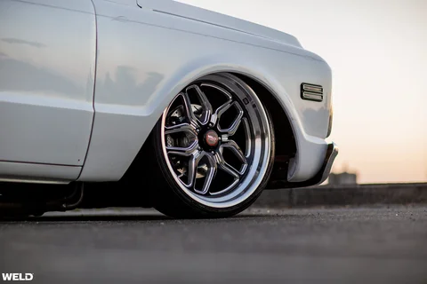 White chevy blazer 22 inch weld wheels laguna black rims g