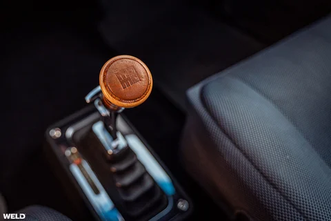 White chevy s10 pickup truck v8 engine weld performance rf laguna wheels restomod c