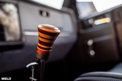 White chevy s10 pickup truck v8 engine weld performance rf laguna wheels restomod d