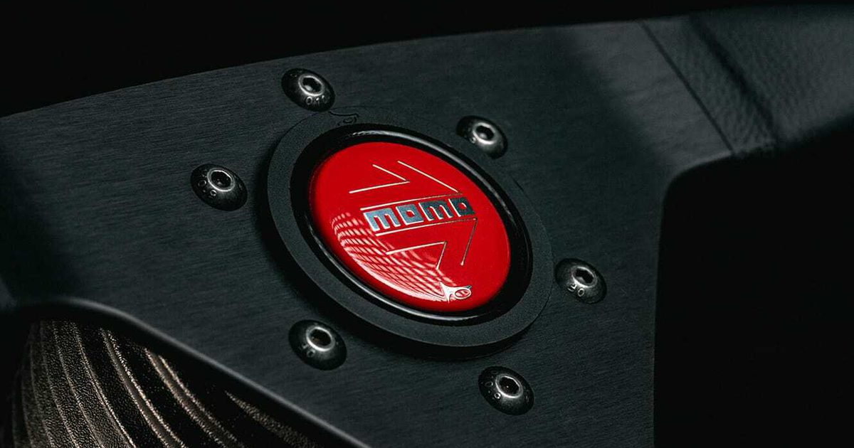 MOMO Honda NSX NSX-R Steering Wheel - Black Leather - Red Stitching MOMO Honda NSX NSX-R Steering Wheel - Black Leather - Red Stitching