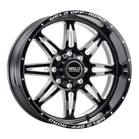 Weld cheyenne wheel 8lug gloss black milled 22x10 c13f7fa4