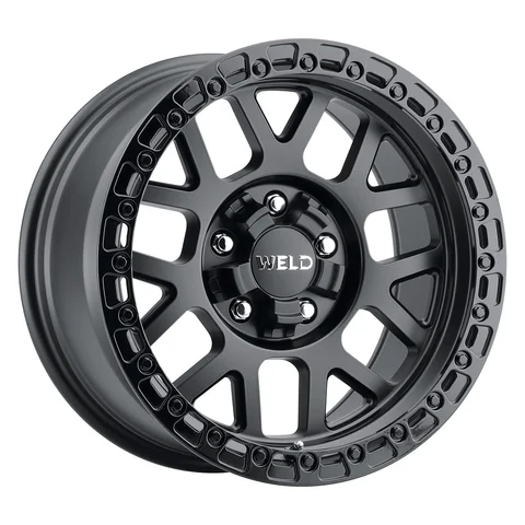 Weld cinch wheel 5lug satin black gloss black beadlock 17x9 f3b57f6f