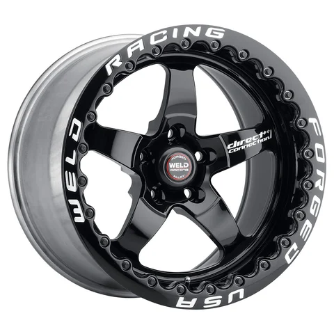 WELD OEM Collaboration Direct Connection S71 - Weld direct connect wheel 5lug gloss black milled 17x11 4d422149