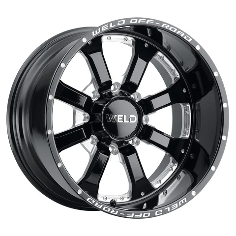 Weld granada wheel 8lug gloss black milled 20x12 a3f8cbdd