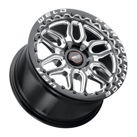 WELD Performance RF Laguna 6 Beadlock - Weld laguna6 beadlock wheel 6lug gloss black milled spokes 17x10 lay b1b1073c