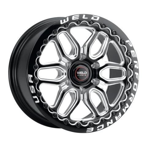 Weld laguna6 beadlock wheel 6lug gloss black milled spokes 17x10 f200742e