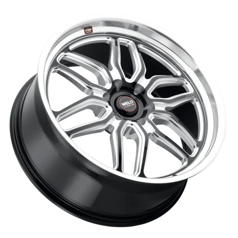 Weld laguna6 wheel 6lug gloss black milled spokes 22x9 5 lay d50fe5ee