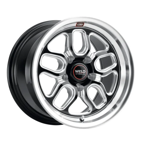 Weld laguna drag wheel 5lug gloss black milled 15x10 bb5cbdb7