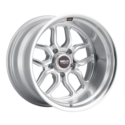 Weld laguna wheel 5lug gloss silver machined 17x11 ab54065b