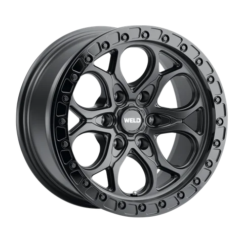 Weld ledge6 beadlock wheel 6lug satin black 17x9 69e5d742