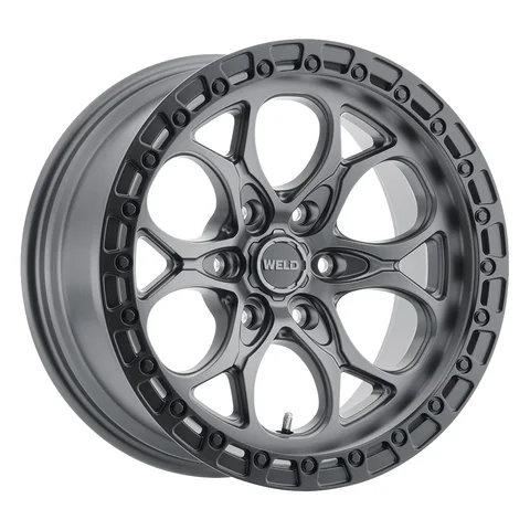Weld ledge6 wheel 6lug satin gunmetal satin black 18x9 bc13fcb7