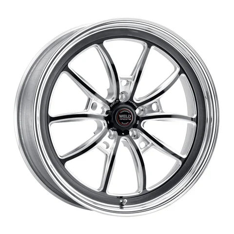 Weld s80 wheel 5lug gloss black milled spokes 20x7 43c6d5be
