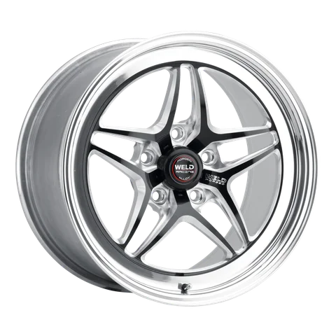 WELD RT-S S81 - Weld 81hb wheel 5lug gloss black milled 17x10 21159c3f