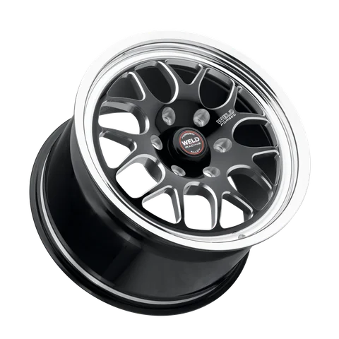 Weld sm 77 6hd wheel 6lug gloss black milled spokes 17x10 5 lay d2976e99