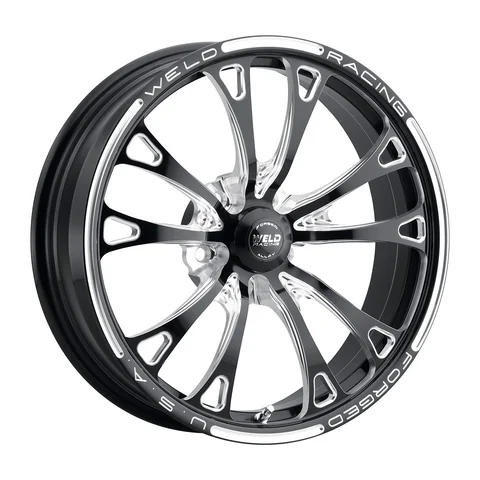 Weld 84b wheel 5lug gloss black milled 18x6 a96218fa