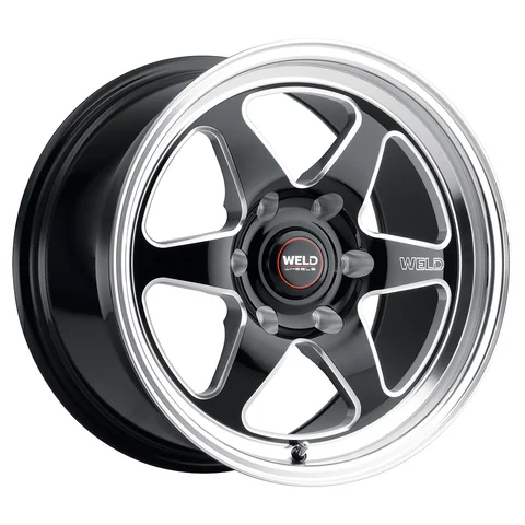 Weld ventura wheel 6lug gloss black milled spokes 17x10 2f963072