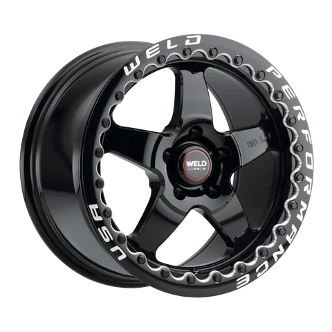 WELD Performance RF Ventura Beadlock - Weld ventura beadlock wheel 5lug gloss black 17x10 8ba26d11