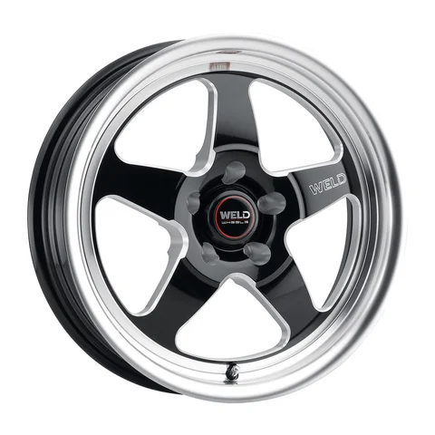 Weld ventura drag wheel 5lug gloss black milled 17x5 15b7b703