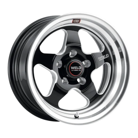 Weld ventura wheel 5lug gloss black milled 15x8 1531df3e