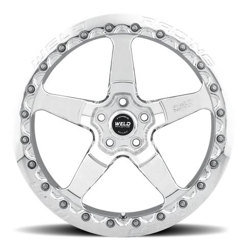 Weld m718 wheel 5lug polished 18x12 face 1000