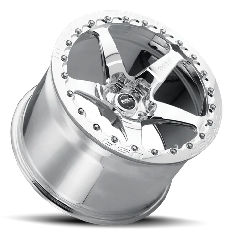 Weld m718 wheel 5lug polished 18x12 lay 1000
